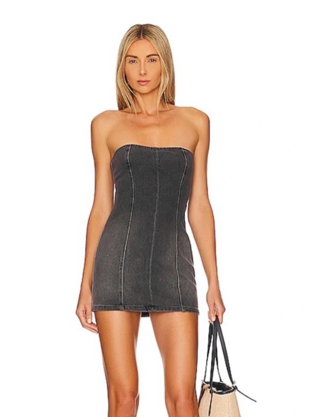 Eb Denim Revolve Mini Dress Corset Lacenwot Sz Small
